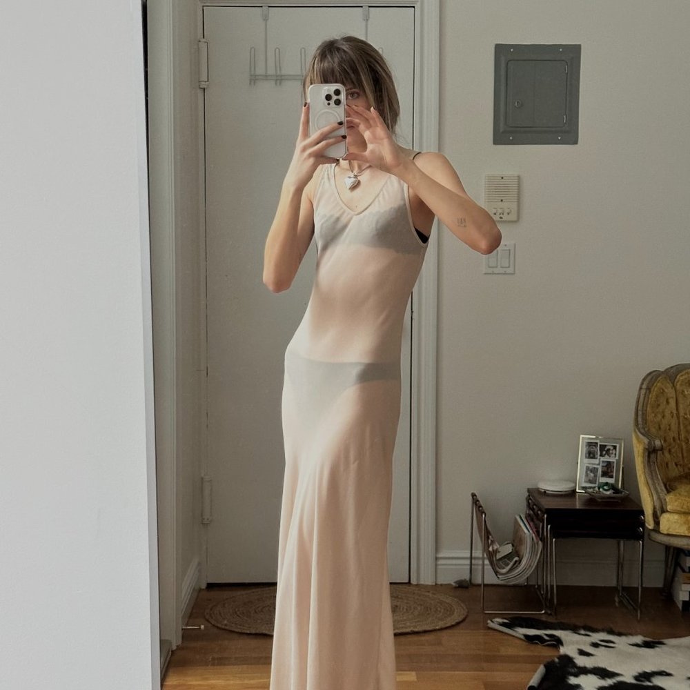 Maxi Length Silk Slip from Trois the Label
